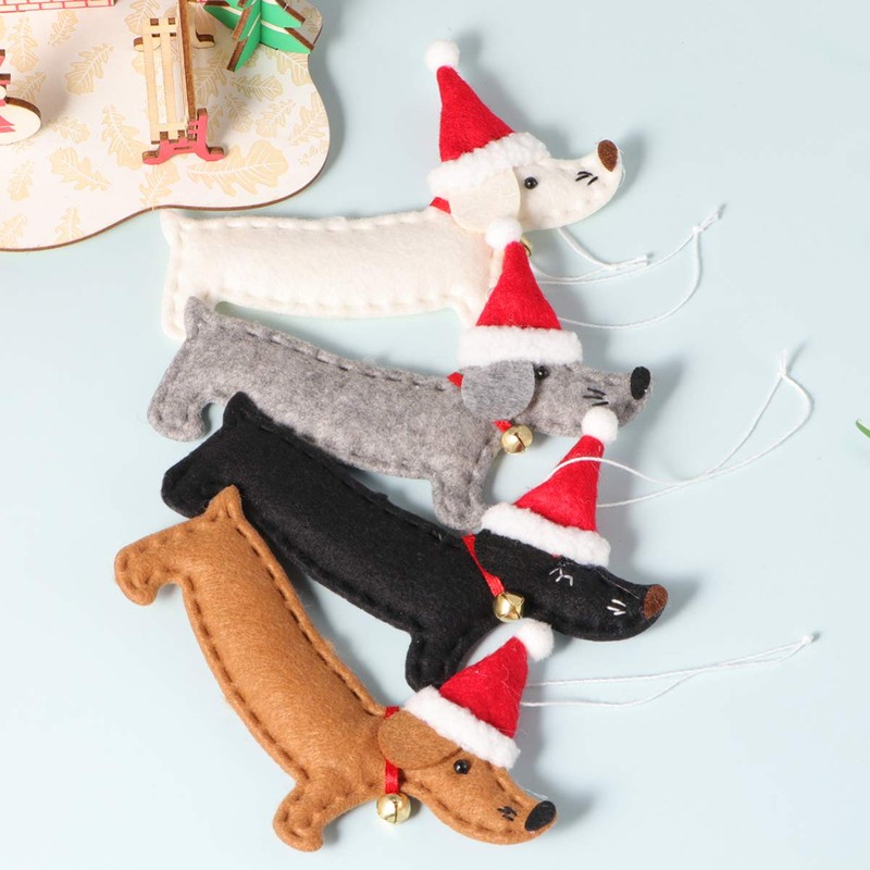 VORCOOL Christmas Ornaments Christmas Tree Ornaments Creative Dachshund Dog Ornament