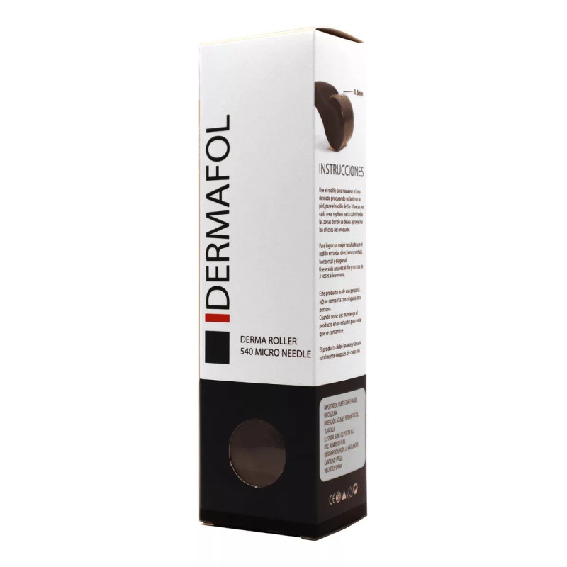 Ecomlab Dermafol Dermaroller Facial Barba 0.5 Mm Titanio Colágeno