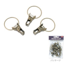 Posh Living 62441 Ring Clip, Antique Gold, W1.2 x H2.0 inches (3 x 5 cm)