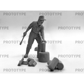 ICM 1/35 WW2 German Field Kitchen w/Cock Plastic Model 35618 (Military Vehicle)