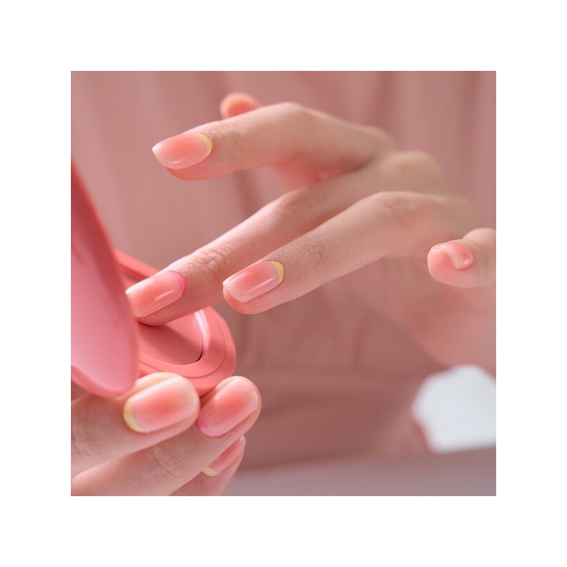 Edge U Shop Gel Cheek Red French Nail Tips 28pcs