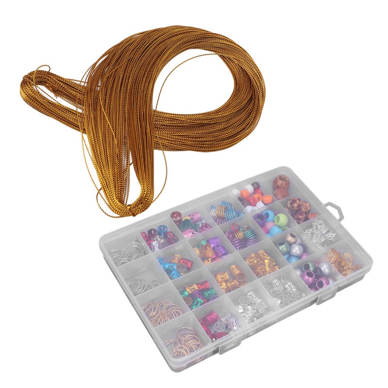 278Pcs Braid Accessories Dirty Braid Hair Ring Wig Beaded Resin