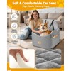 Ishineon Car Seat Booster for Dog: High-Support Memory Foam Pet