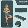 HAHE Foldable Yoga Exercise Mat, 74"Lx32"Wx1/3"Thick, TPE Workout Mat
