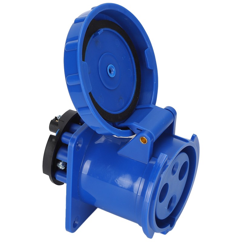 Waterproof Industrial Plug IP67 Compact Insulation 3 Cores Rubber Sealing