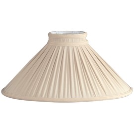 Royal Designs Antique Gold Chimney Pleated Oval Designer Lamp Shade, Beige, (3.5 x 5) x (10.5 x 18.5) x 11