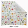 EdenChiy Butterfly Printed Disposable Paper Napkins 100 Pcs Unbleached Pure