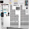 LD DARKEAGLE 16PCS Motorcycle LED Light Kit with Handlebar Switch