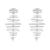 Kendra Scott Rylan Statement Earrings Rhodium Metal One Size