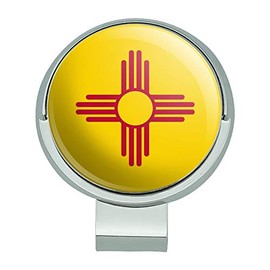 GRAPHICS & MORE New Mexico State Flag Golf Hat Clip with Magnetic Ball Marker