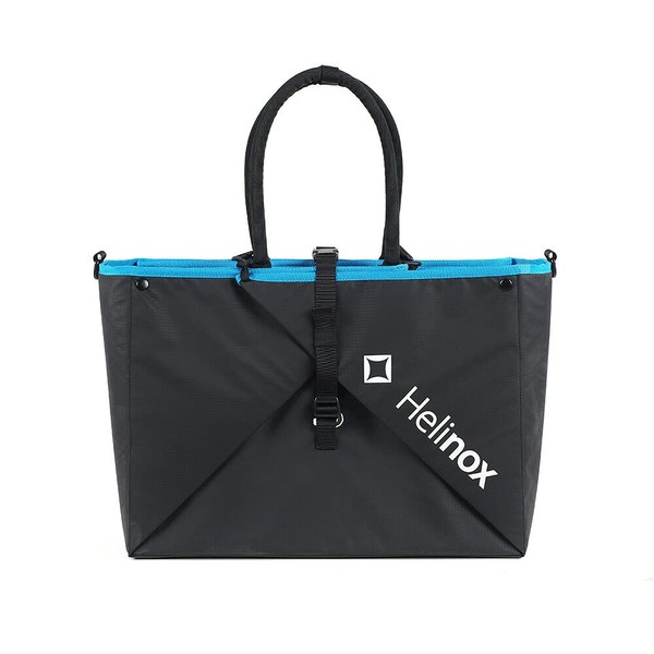 Helinox 1822257 Outdoor Tote Bag, Origami Tote, Black, Width 18.2 x Depth 5.5 x Height 14.2 inches (47 x 14 x 36 cm)