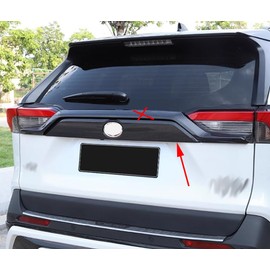 ANUNFRRE Car Accessories Fit for Toyota RAV4 2019-2025 ABS Exterior Rear Trunk Lid Molding Trim (Carbon Fiber) 1PC