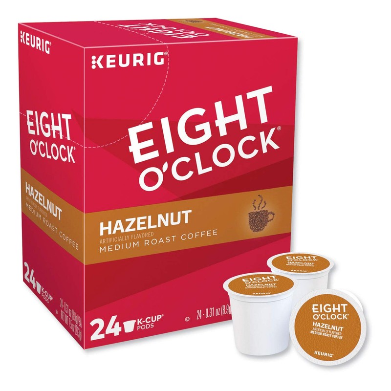 Eight O'Clock Coffee Hazelnut Coffee, 24 Count