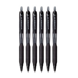 uni-ball Jetstream SXN-101-7N Retractable Rollerball Pens - 0.7mm Nib Tip - Black Ink - Pack of 6