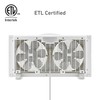 HOLMES 9" Twin Digital Window Fan, Reversible Airflow Blades, In/Out