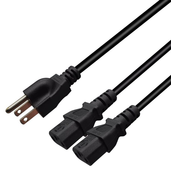 JORINDO NEMA 5-15P to 2 x C13 Power Cord Splitter
