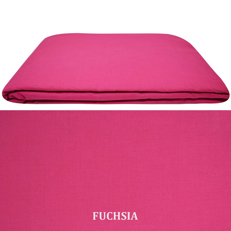 Extra Deep Fitted Sheets 16"/40CM Deep 15 Colours (Pink, Double)