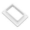Aiwaiufu 2″ x 3.5″ White Vinyl Fence Brackets, Slotted Handrail