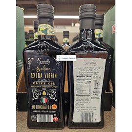 Generic Specially Selected Sicilian Extra Virgin Olive Oil Val Di Mazara PDO Smooth & Medium Flavor 16.9fl oz 500ml (Two Bottles)