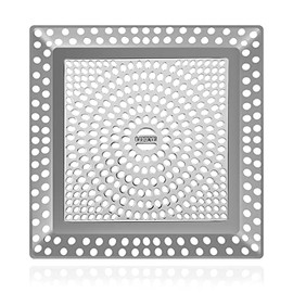 LEKEYE Shower Drain Hair Catcher | Drain Strainer | Shower Drain Cover Stainless Steel and Silicone