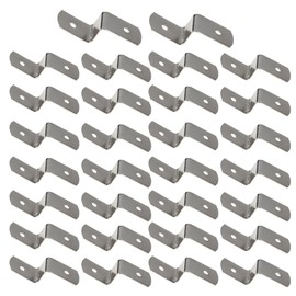 Vokenforu 30Pcs Z Shape Picture Frame Fixing Clips, Iron, Silver