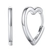 FOCALOOK Women's Hoop Earrings, 925 Silver, Hypoallergenic, Popular, Cool, Stud