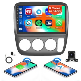 Inefala 4GB 64GB Stereo for Honda CRV 1997-2001 Manual A/C CarPlay Radio 8 Core Android 13 Head Unit Backup Camera IPS 9 Inch Touchscreen GPS DSP 59UI