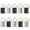 Kenning 10 Pcs Combination Padlock 4 Digit Combination Lock with