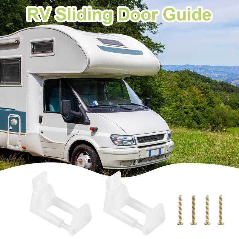 UFURMATE RV Sliding Door Guide, 2Pcs Wall Mounted Sliding Barn