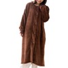 Monilo Women's Long Cardigan, Wearable Blanket, Easy-to-Do-Housework Ribbed Sleeves, with