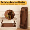 Baveke Folding Coffee Table- Foldable Floor Tables, Mid Century Coffee