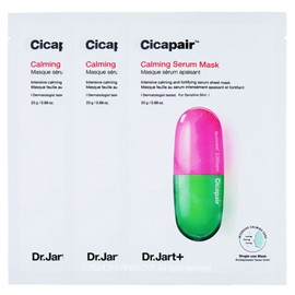 Dr. Jart+ Cicapair Calming Serum Mask Pack 3 Sheets (Individual Sheet) / 닥터자르트 시카페어 카밍 세럼 마스크팩 3매 (낱장)