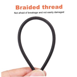 KOMBIUDA 2 Pcs Stereo Audio Cable Braided Cord for Headphones Earphones Microphone Durable Sound Compatible with Various Devices