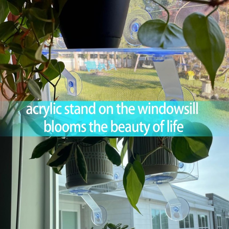12-Inch Window Boxes Sill Planter Suction Cup Holder, 5-Inch Extra