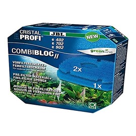JBL CombiBloc II CristalProfi e 6028800, Vorfiltereinsatz und Feinfilterschaum, Für CristalProfi e402/e702/e902, 3 Filtereinsätze