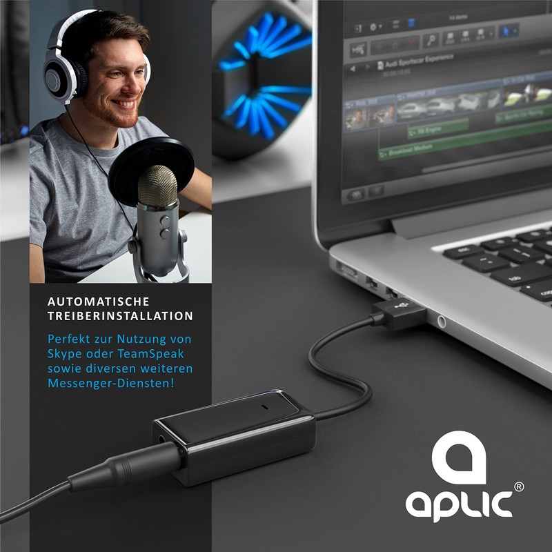 CSL - USB External Sound Card, USB to Jack 3.5