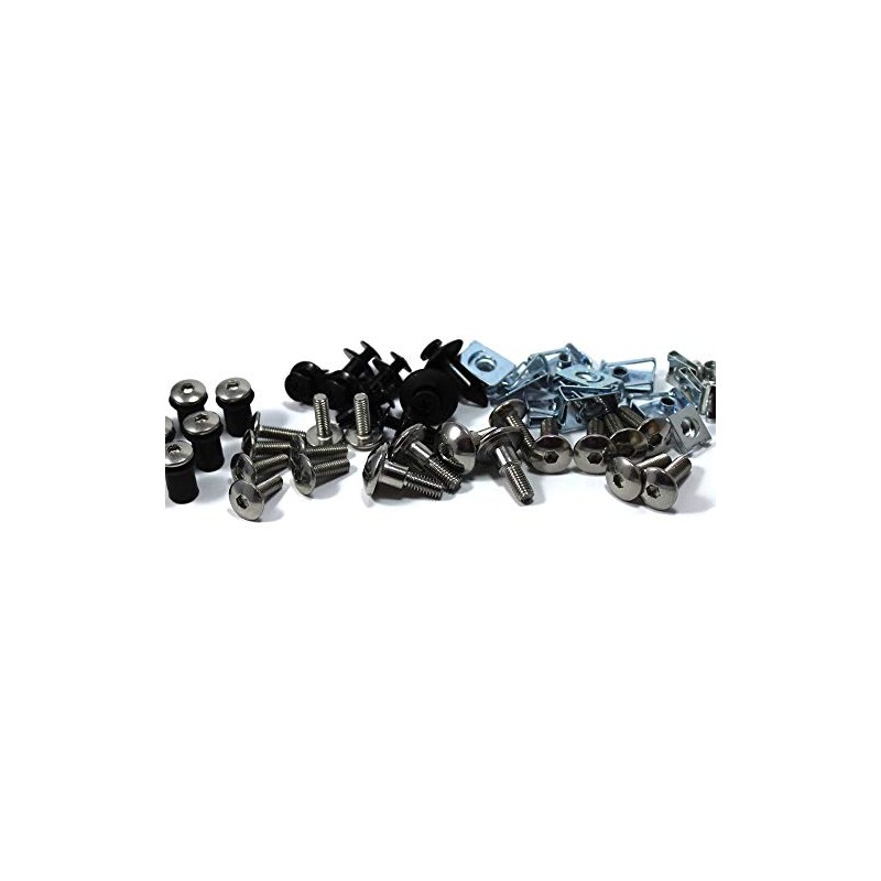 Speedy Fasteners SV650 2003-2010 Complete Stainless Fairing Bolts & Screen
