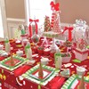 PTECDROTS 8Pcs Christmas Tablecloths Rectangular Christmas Table Decorations Red Xmas