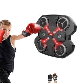Music Boxing Machine, Rechargeable Boxing Equipment Wall Mount, Home Smart Target Workout Machine, Electronic Focus Agility Training Digital Boxing for Kids and boy