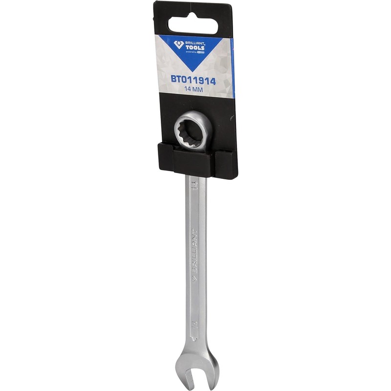 BRILLIANT TOOLS BT011914 Combination Spanner, 14 mm [Powered by KS