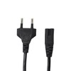 QIANRENON 2 x 2 Pin Mains Euro EU Socket Cable