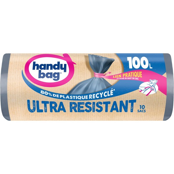 Handy bag Bin Liners, Pack of 10, 100 L, Extremely