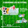 3 Diademas Led Fútbol Mundial Gol Fiesta Batucada Multicolor
