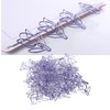 50Pcs Tulip Paper Clips Cute Purple Tulip Design Durable Metal