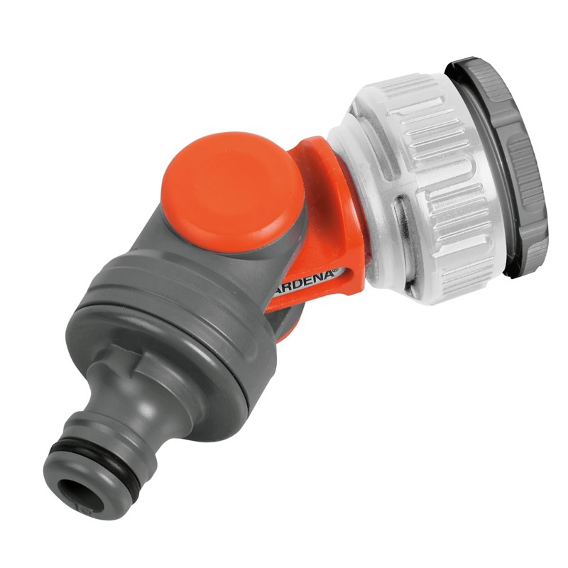 Gardena (ガルデナ) Tap Hose Mouth Screw-Type Connector, Angle Adjustable, Made