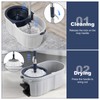Spin Mop and Bucket System with180-Degree Rotating Head Telescopic Handle