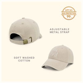 CHOK.LIDS Be Kind Trendy Womens Baseball Cap Unisex Fashion Cotton Polo Style Fun Inspirational Saying Seasonal Headwear (Putty/Latte)