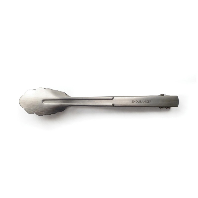 RSVP International Endurance Kitchen Utensil Collection Stainless Steel Locking Tongs
