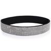 YooAi Rhinestone Elastic PU Leather Belt Shiny Crystal Stretch Waist