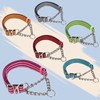 Reflective Martingale Dog Collar with Chain,Comfort Padded Strap No-Pull Dog